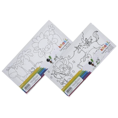 Printed Paint Canvas Set Size 34 x 14cm